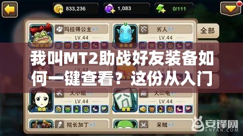 我叫MT2助战好友装备如何一键查看？这份从入门到精通的隐藏技巧大全你不可错过！